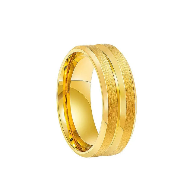Men's Vintage Stainless Steel Ring Minimalistic Street Style Ring