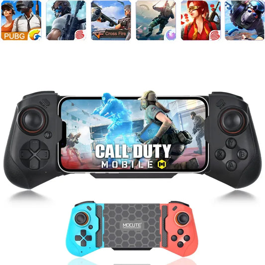 Mobile Phone PUBG Wireless Game Controller for iPhone Control Trigger Gamepad for  Android Smartphone Telescopic Gaming Joystick