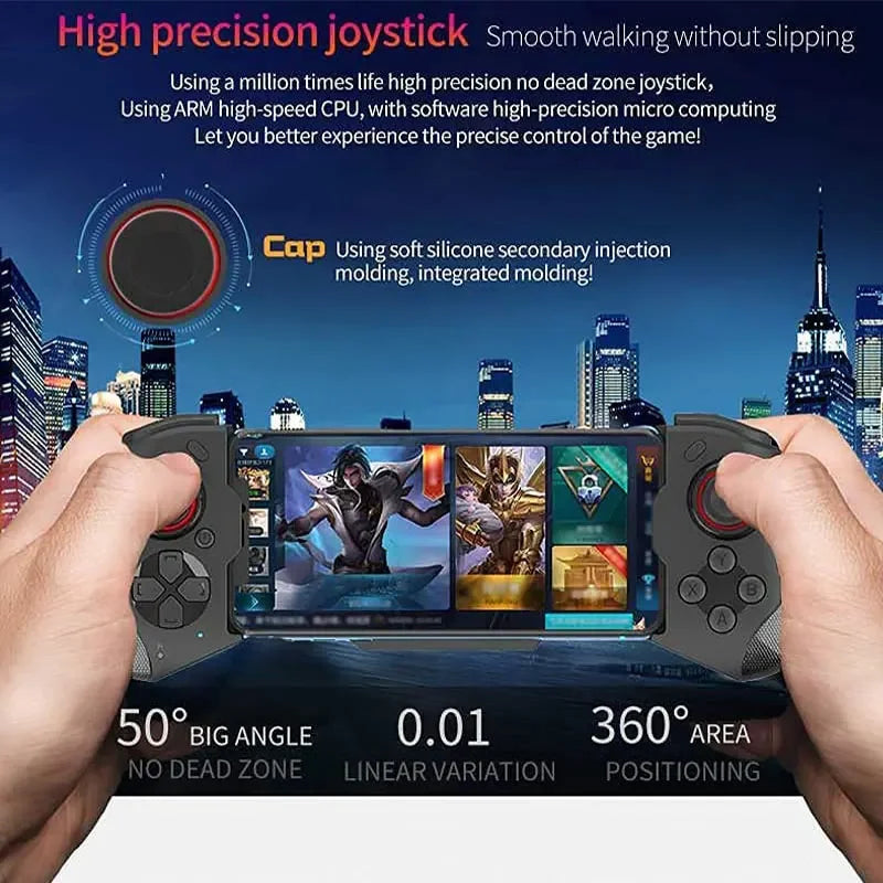 Mobile Phone PUBG Wireless Game Controller for iPhone Control Trigger Gamepad for  Android Smartphone Telescopic Gaming Joystick