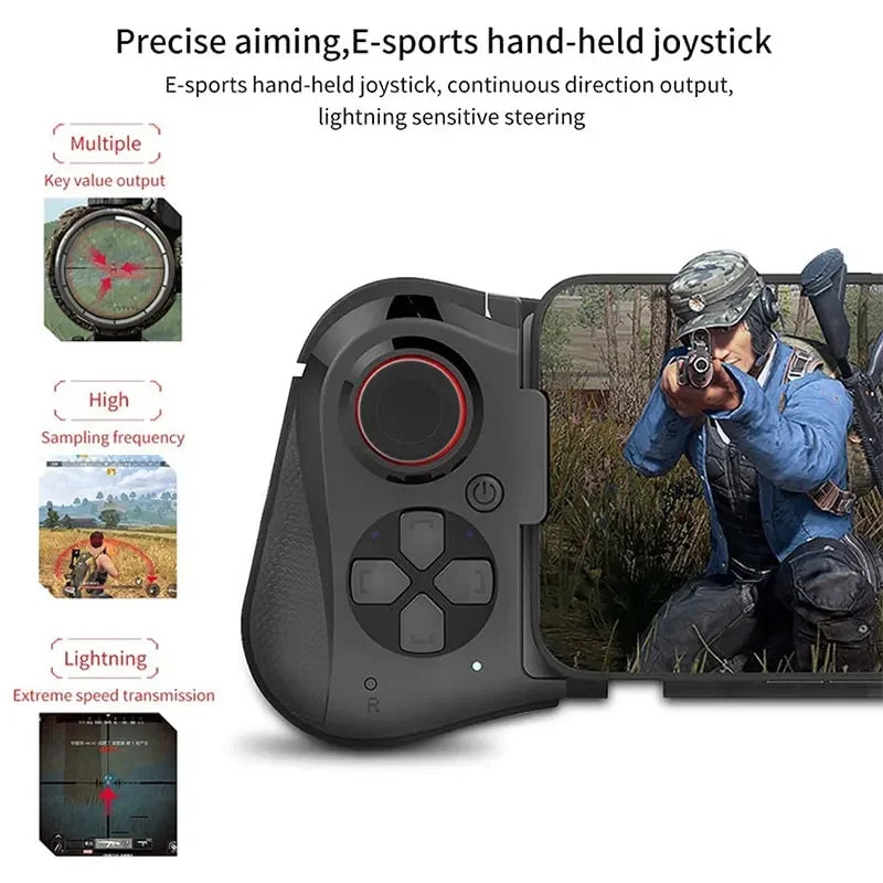 Mobile Phone PUBG Wireless Game Controller for iPhone Control Trigger Gamepad for  Android Smartphone Telescopic Gaming Joystick