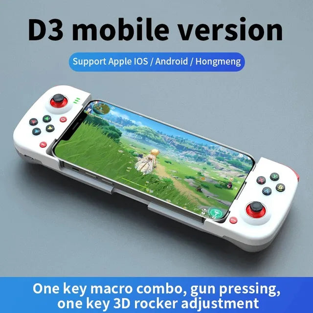 Mobile Phone Stretching Game Controller Wireles Bluetooth PC Tablet For Switch/iPhone/Android Dual Hall Somatosensory Controller