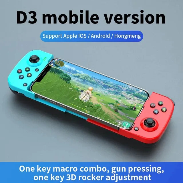 Mobile Phone Stretching Game Controller Wireles Bluetooth PC Tablet For Switch/iPhone/Android Dual Hall Somatosensory Controller