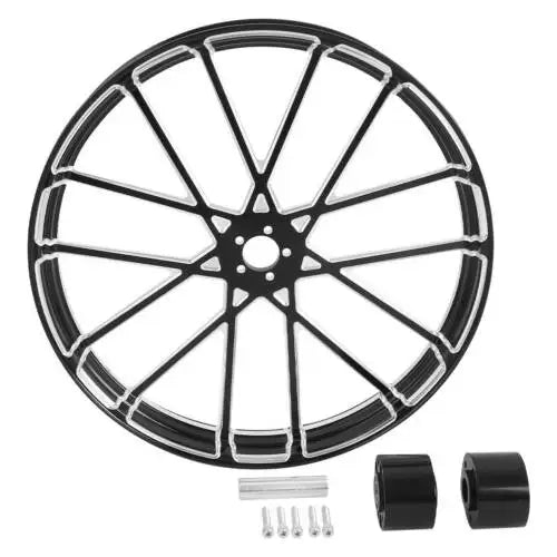 Motorcycle 30''x3.5'' Front Wheel Rim Hub Single/Dual Disc For Harley Touring Electra Glide Road King non ABS 2008-2023 22 21 19