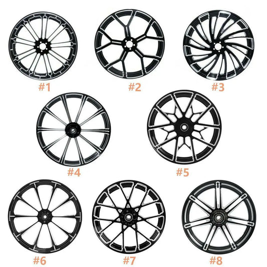 Motorcycle 30''x3.5'' Front Wheel Rim Hub Single/Dual Disc For Harley Touring Electra Glide Road King non ABS 2008-2023 22 21 19