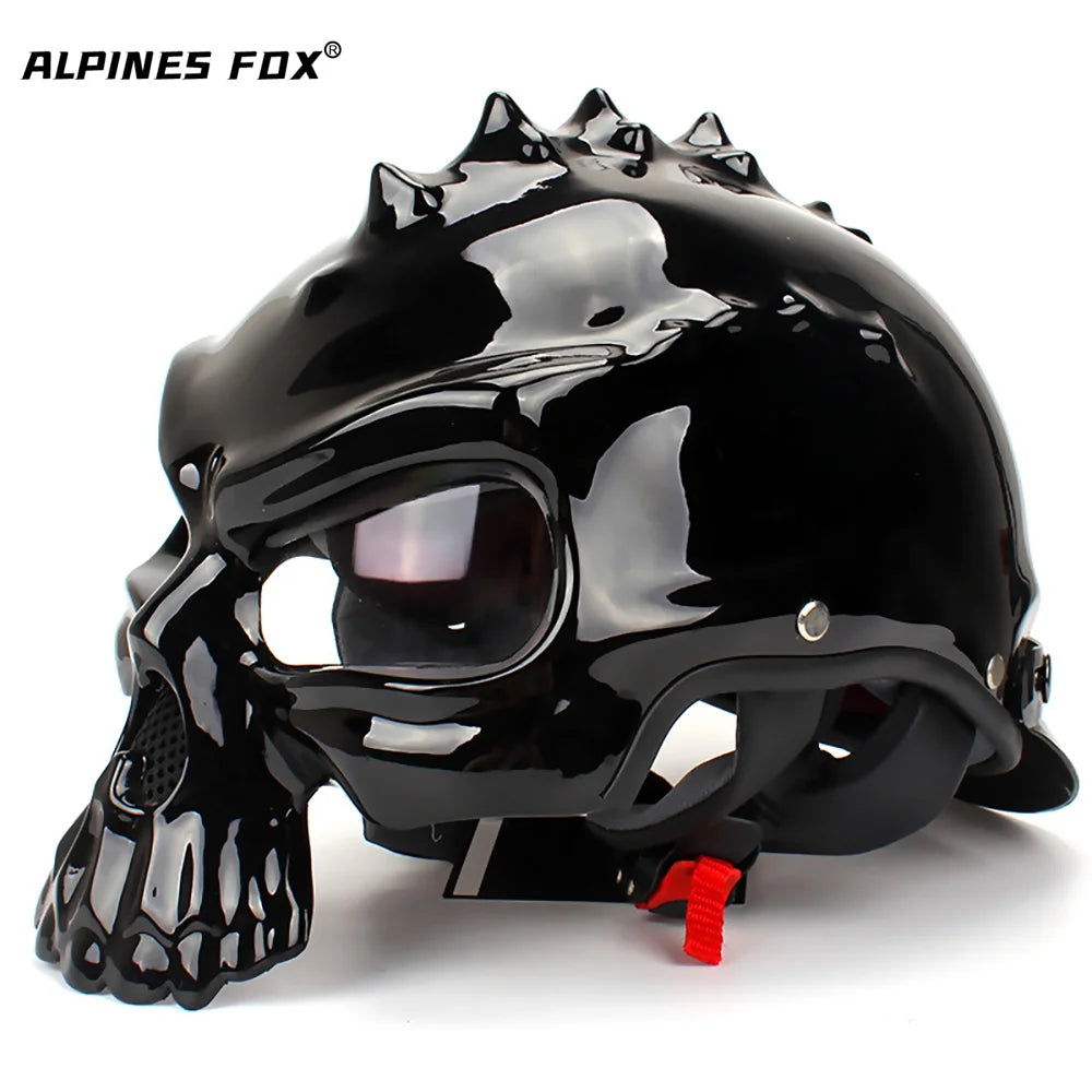 Motorcycle Half Helmet Retro Casque Half Face Helmet Summer Breathable Men for Skull Capacete Casco Capacetes De Motociclista