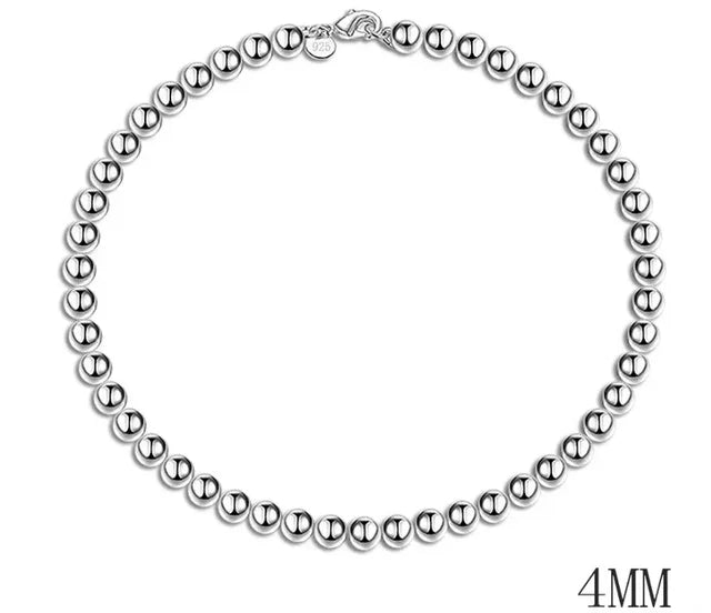 New High quality 925 Sterling Silver 4MM Women Men chain Male Twisted Rope Bracelets Fashion Silver Jewelry