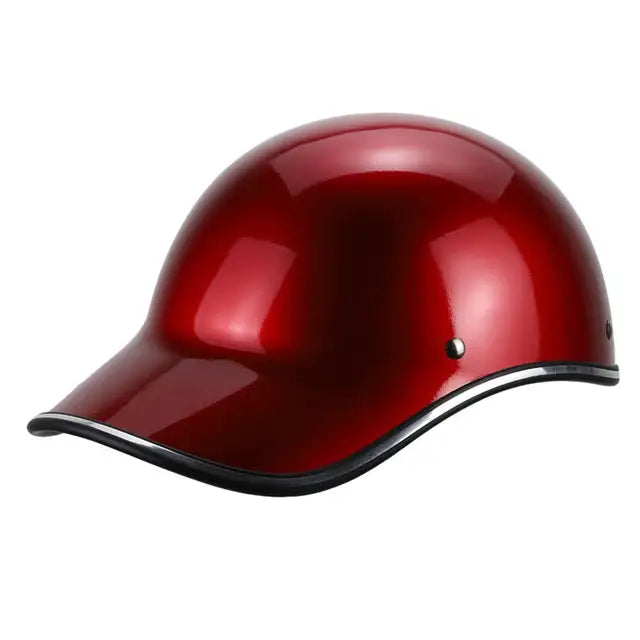 Open Face Motorcycle Helmet Baseball Cap Half Helmets For Men Women Scooter Electric Bike Retro Hard Hat