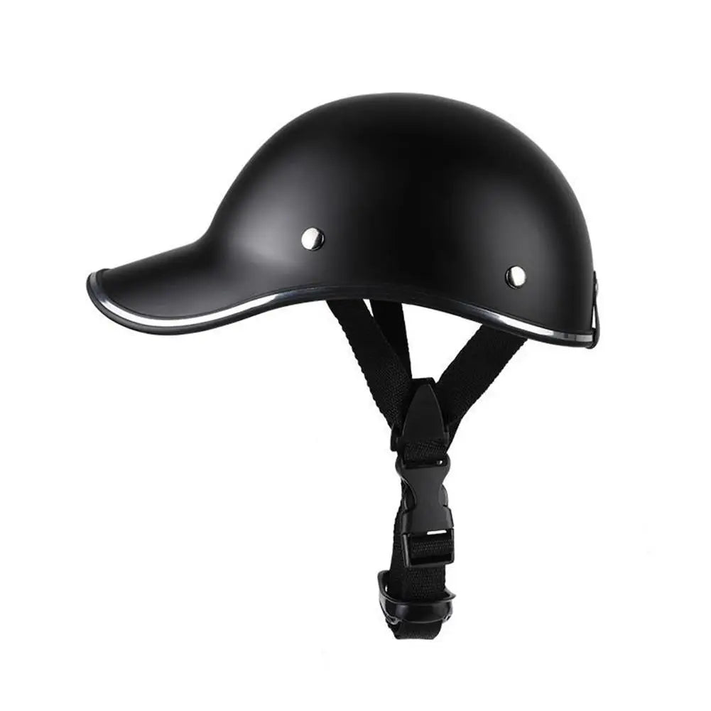 Open Face Motorcycle Helmet Baseball Cap Half Helmets For Men Women Scooter Electric Bike Retro Hard Hat