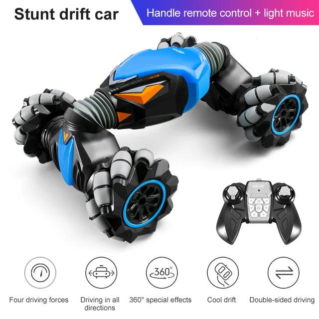 RC Car 4WD Radio Control Stunt Car Gesture Induction Twisting Off-Road Vehicle Light Music Drift Toy High Speed Climbing RC Car