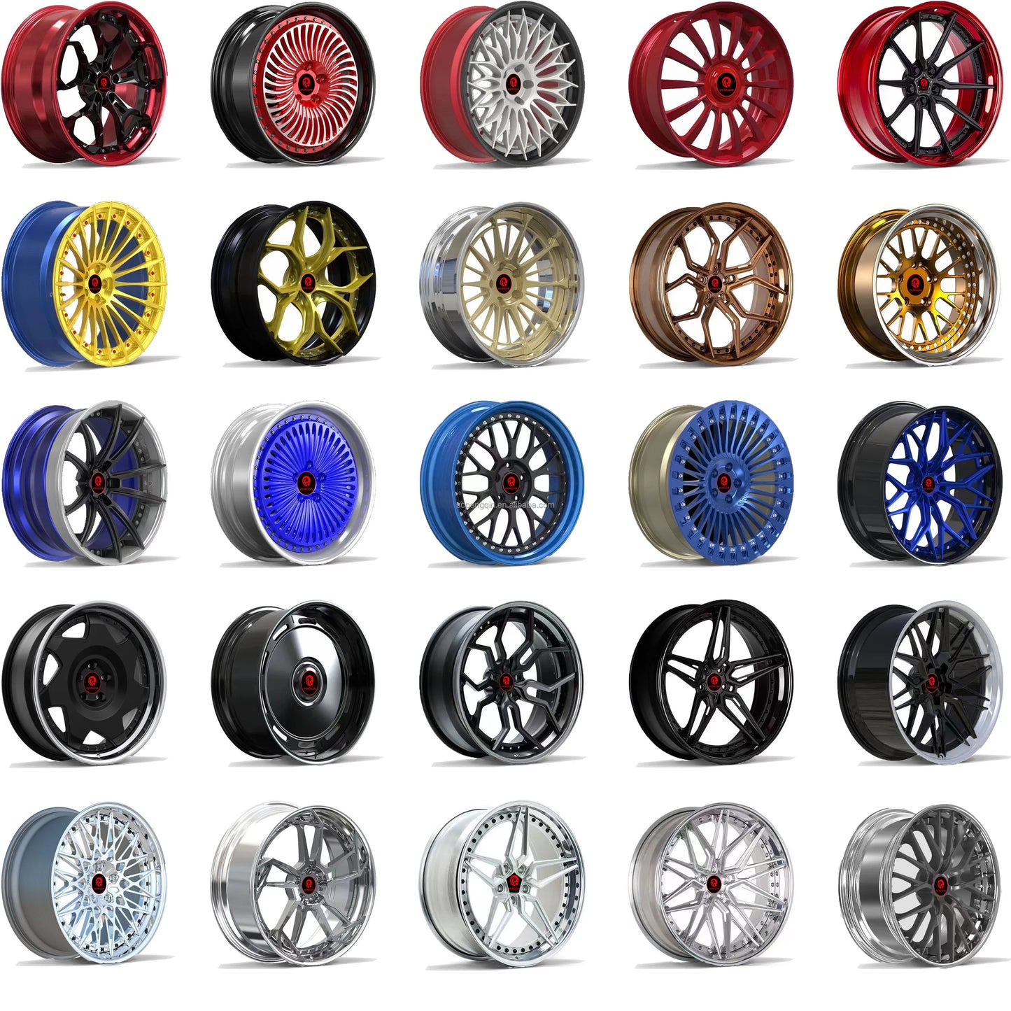 Rines Deep Concave Wheels 18-24 Inch 6 Holes Factory Manufacturer Custom Forged Aluminum Alloy Car Rims