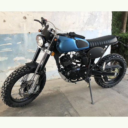 Scrambler 125cc Euro 4 motorcycle petrol motorbike retro style, Classic