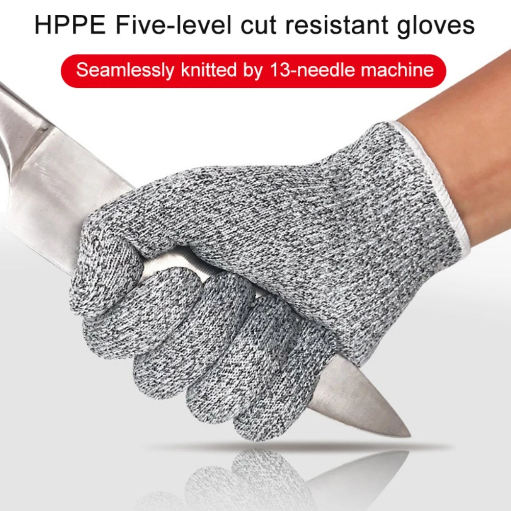 Self Defense Gloves Cut Resistant Outdoor Safety Multi-Purpose Gloves Level 5 Protect Supplies Protective Wire Metal Gloves