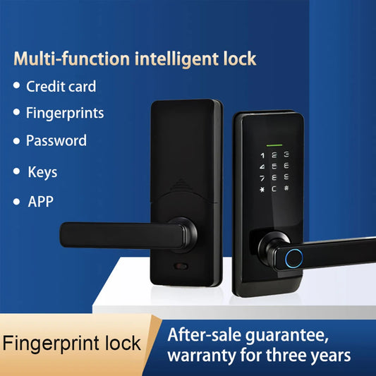 Smart Lock Fingerprint Door Locks Multiple Unlocking WIFI/BT Electronic Door Lock Anti-peeping for Front Door Bedroom Home Hotel