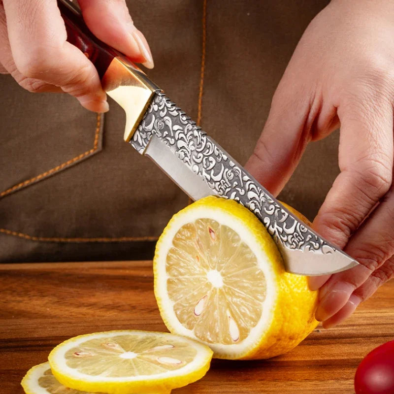 Stainless Steel Fruit Forge Knife Stainless Steel Boning Knife Handmade Meat Slicing Knife Lamb Steak Knife Kitchen Accessories