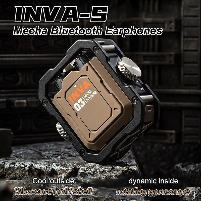 TONLISH High-end INVA-S 03 TWS Gaming Esports Wireless Headphones HiFi Stereo Bluetooth Earphones Rotate Fidget Earbuds