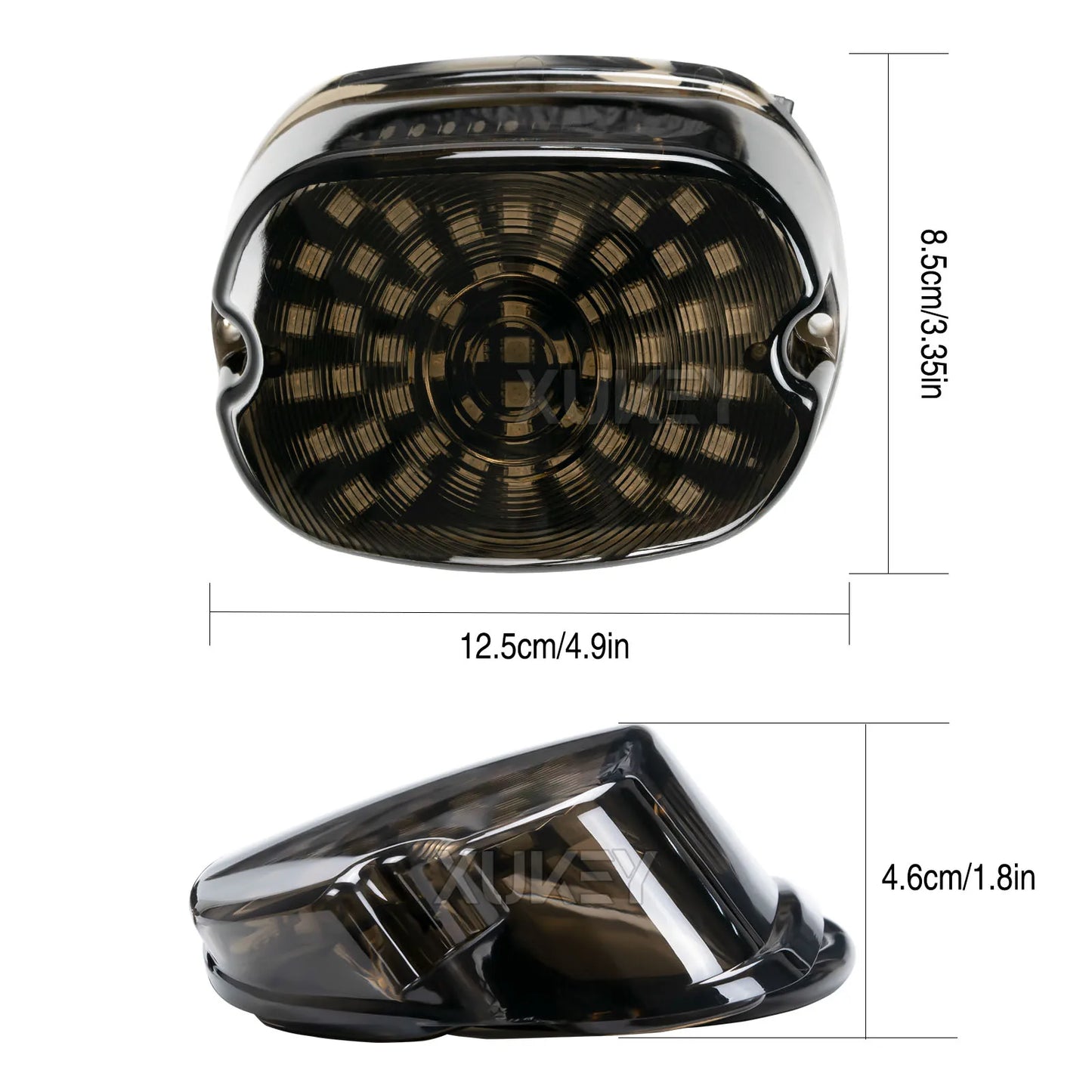 Tail Light Turn Signal Smoked Lay Down Type Motorcycle Taillights with Brake Signal for Harley Davidson Sportster Dyna Road King