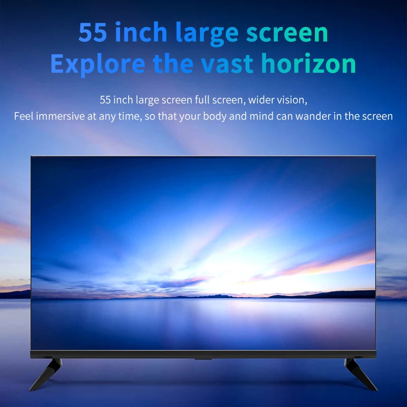 Top Smart 55Inch TV Digital Electronics Home Audio Video Televisor LED TV Smart Android LED TV WiFi 2.4g Bluetooth 5.0 TV