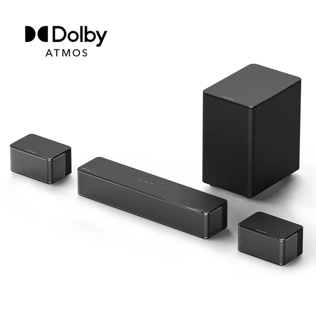 ULTIMEA 5.1 SoundBar with Dolby Atmos, 3D Surround Soundbar for TV with Wireless Subwoofer, Deep Bass, Home Theater TV Speakers