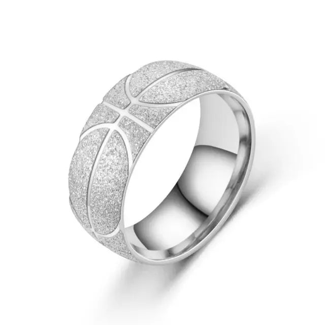 Western New Design Titanium Steel rings Sport Basketball Abrazine Simple Stainless Steel Ring For Fashion Men Women Jewelry