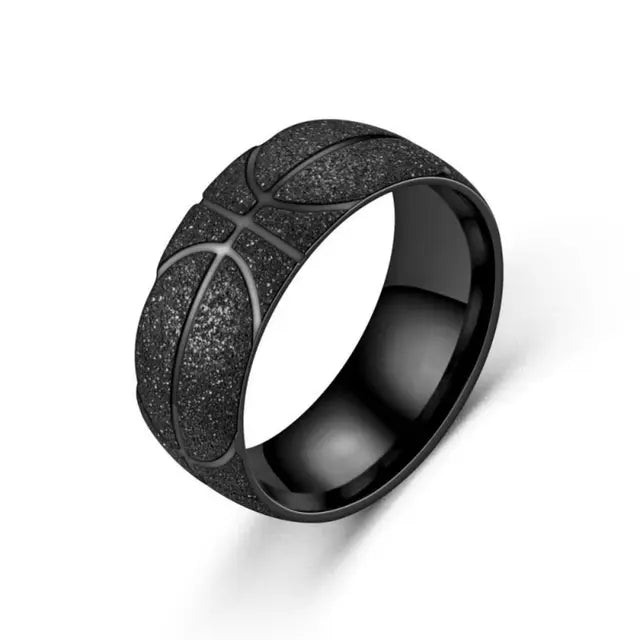 Western New Design Titanium Steel rings Sport Basketball Abrazine Simple Stainless Steel Ring For Fashion Men Women Jewelry